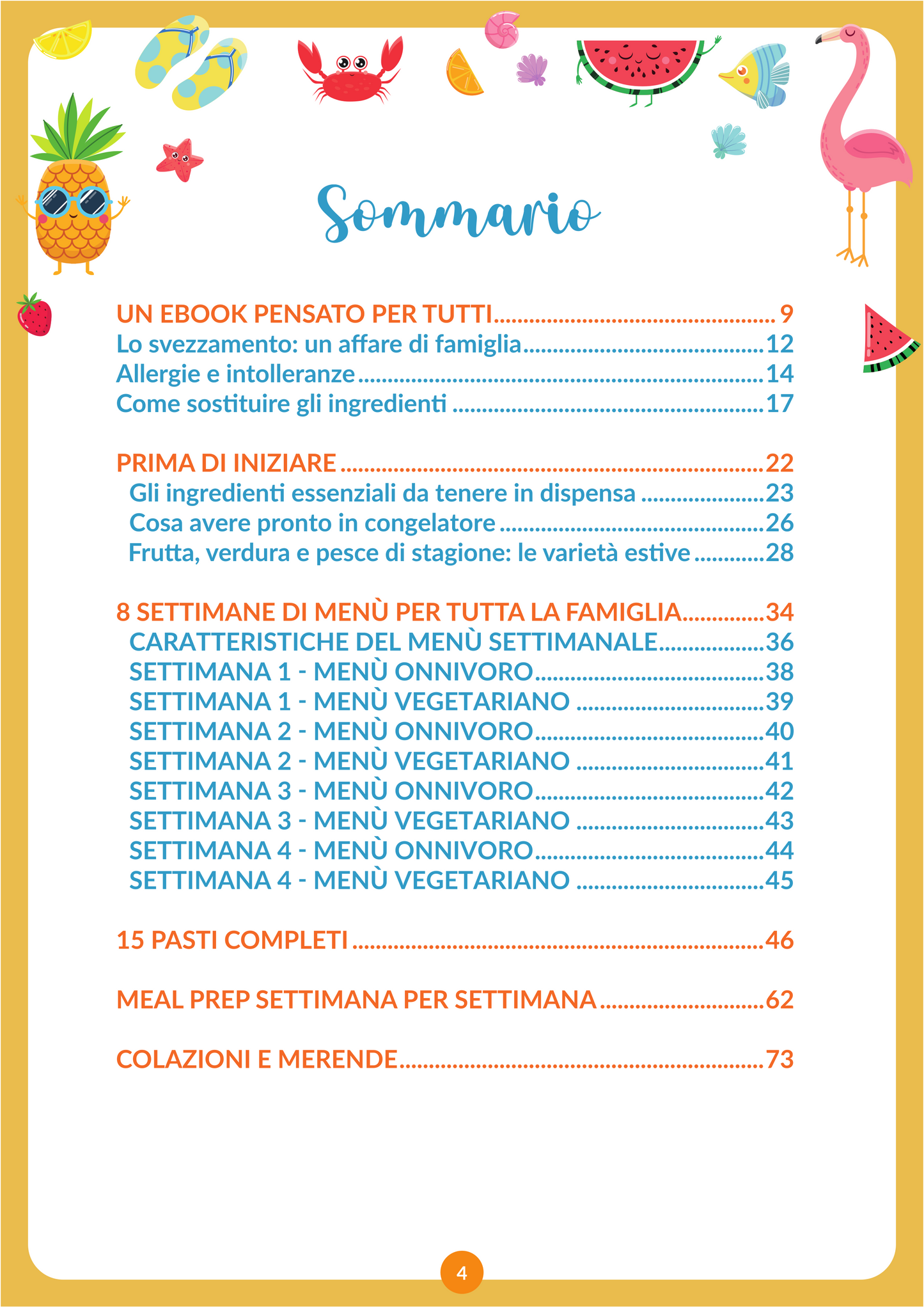 Menù Estate 2026 - Senza Glutine