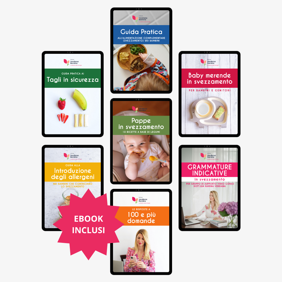 Svezzamento: Videocorsi Alimentazione Complementare + Tagli in Sicurezza